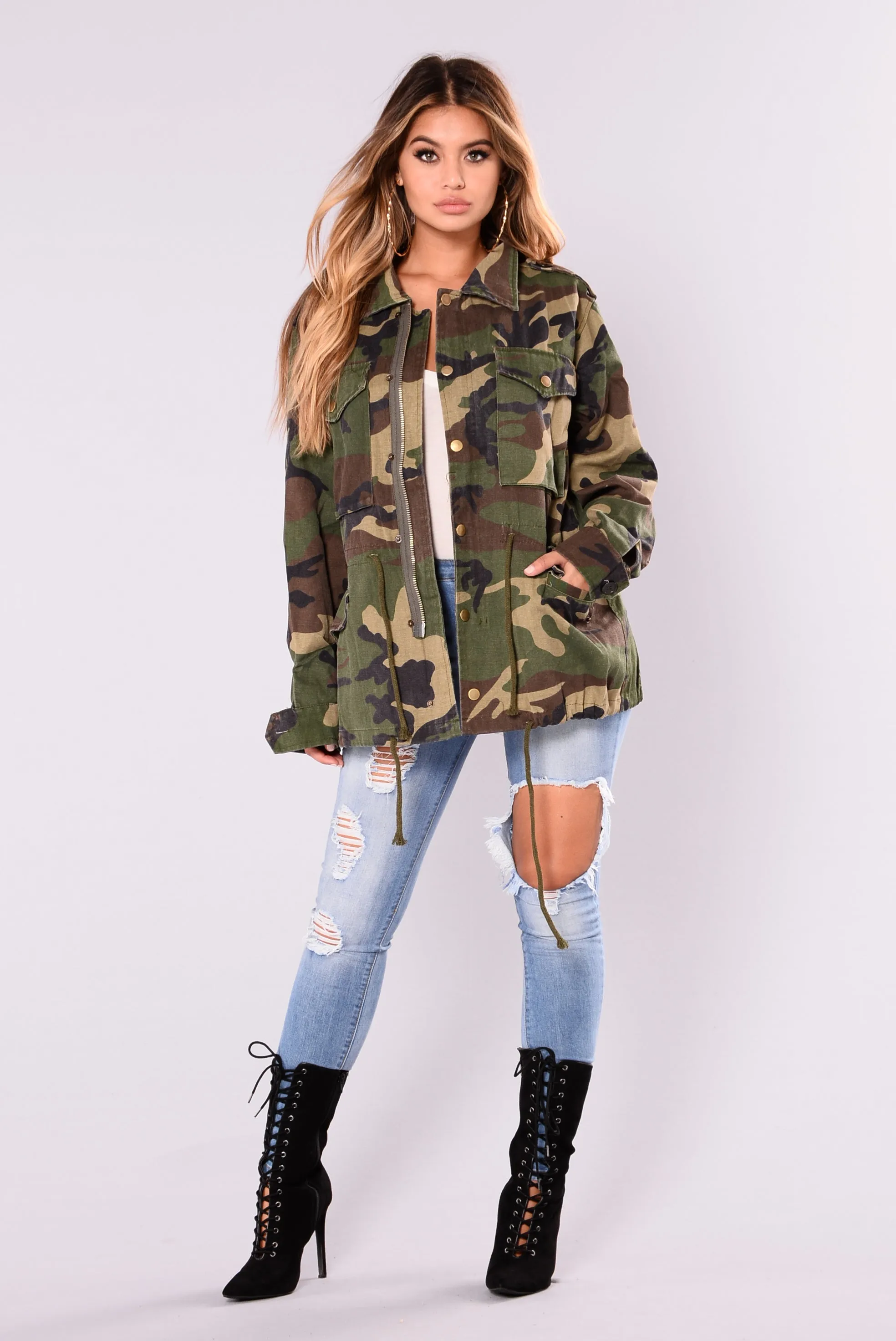 Aim To Misbehave Camo Jacket - Camo