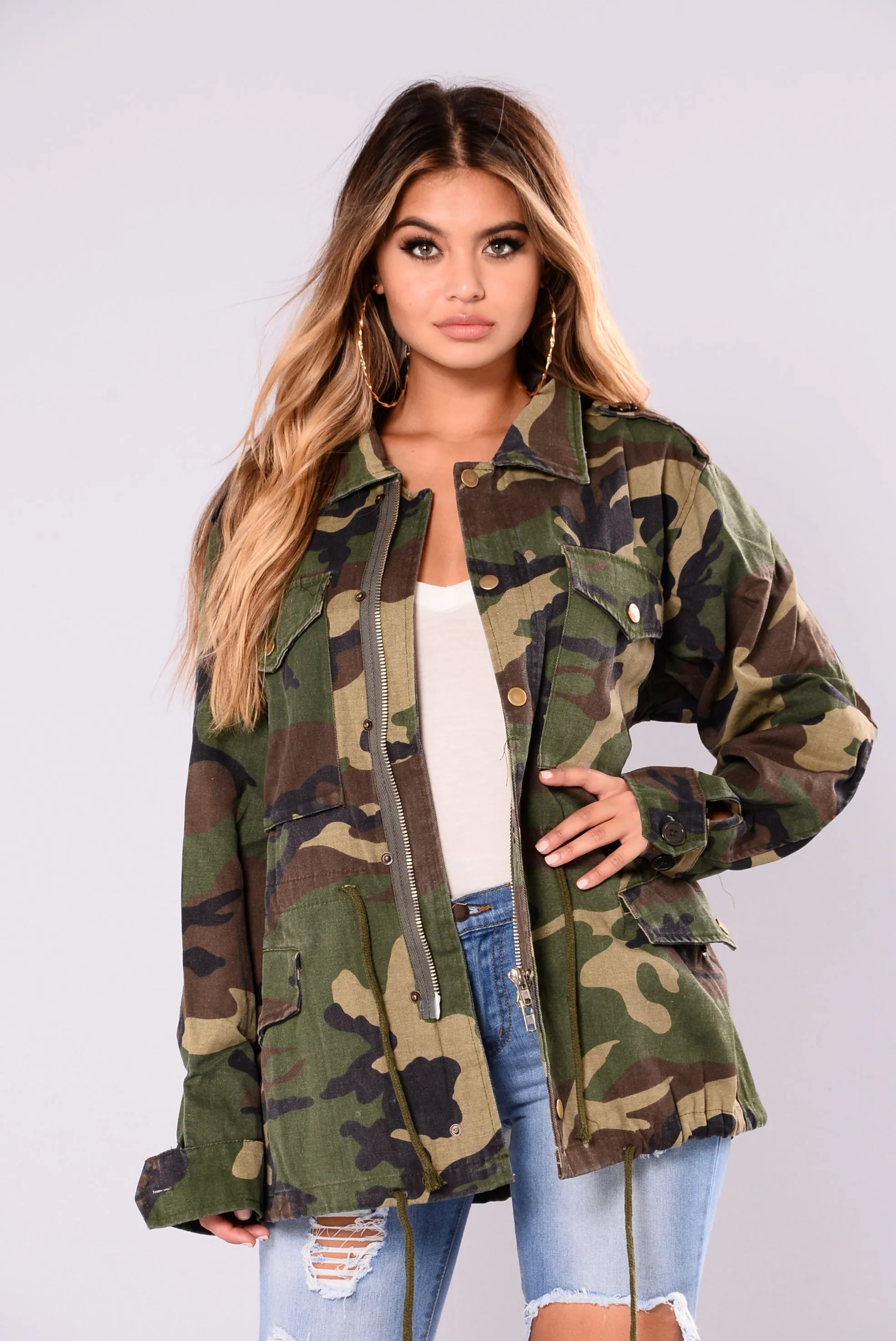 Aim To Misbehave Camo Jacket - Camo