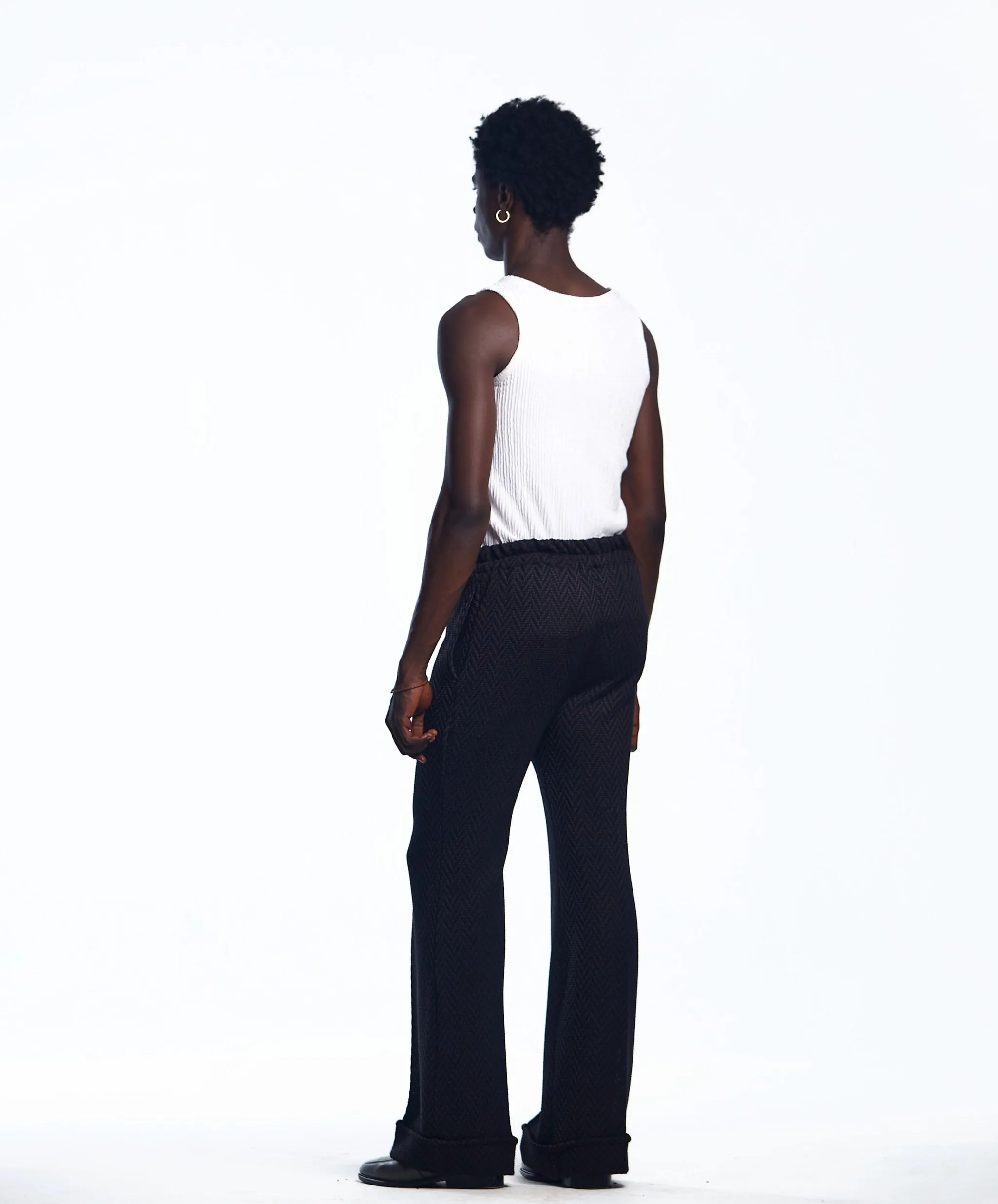 AJABENG Antwi Crochet-Knit Bell Bottom Pants