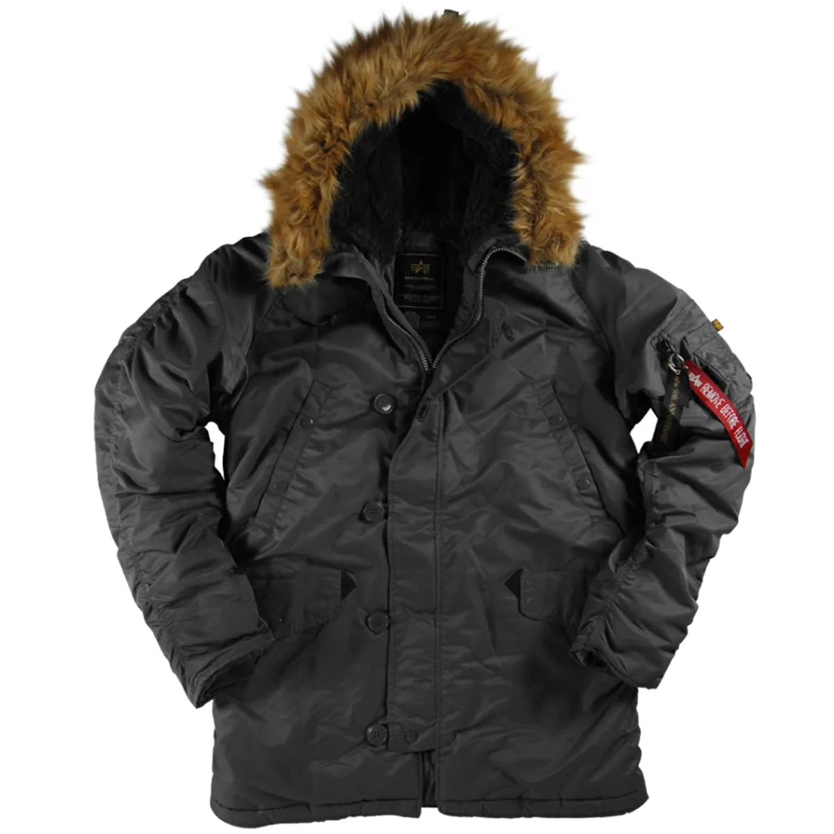 Alpha Industries Men's Black N-3B Parka