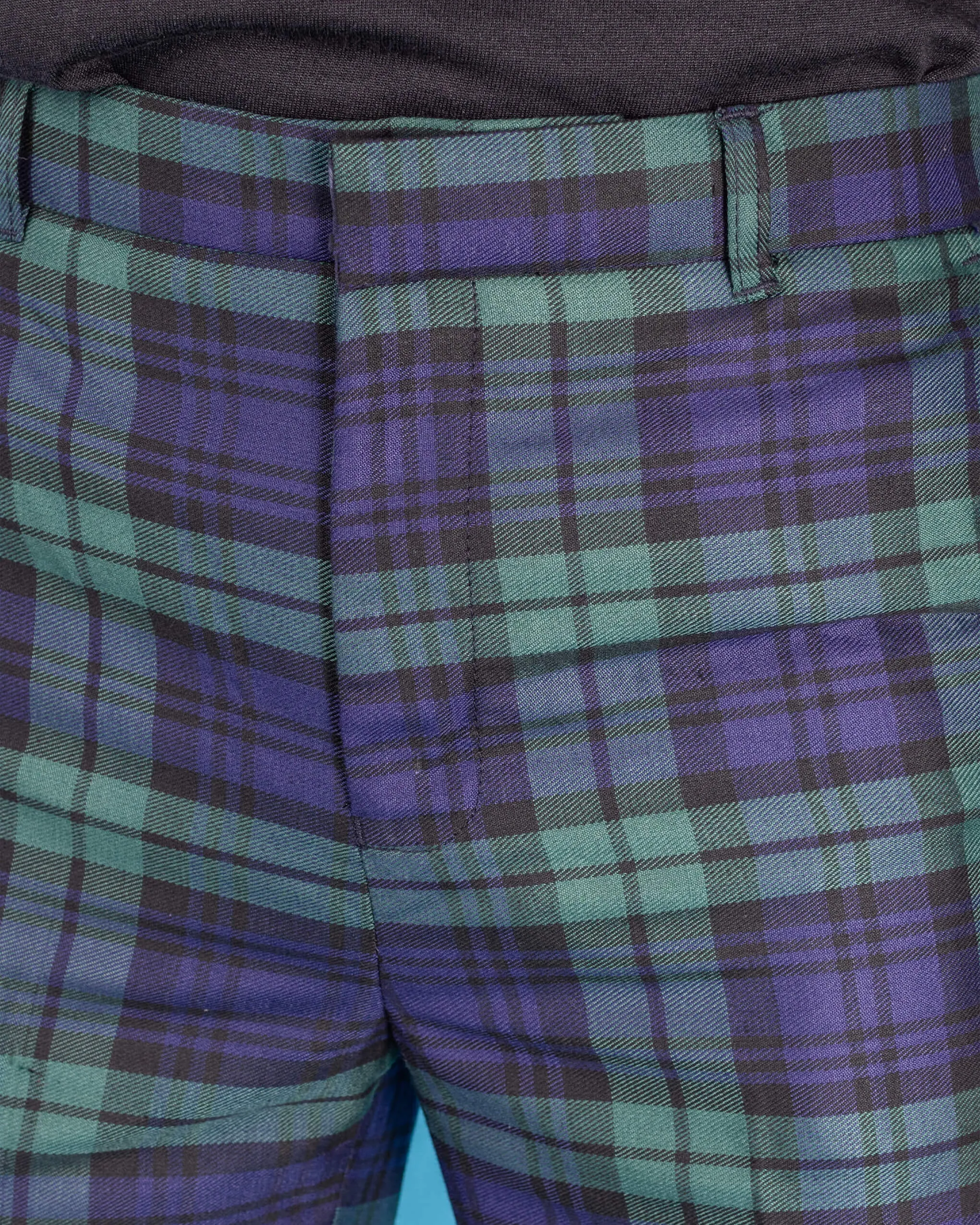 Blackwatch Tartan Plaid Bell Bottom Trousers