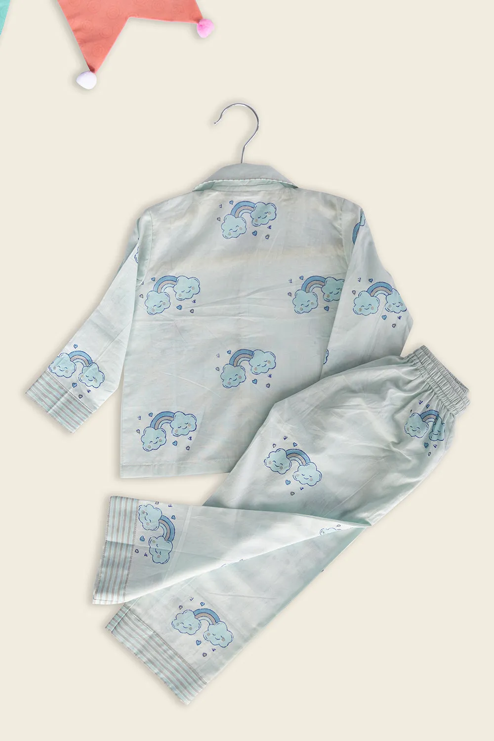 Blue Clouds Kids Night Suit