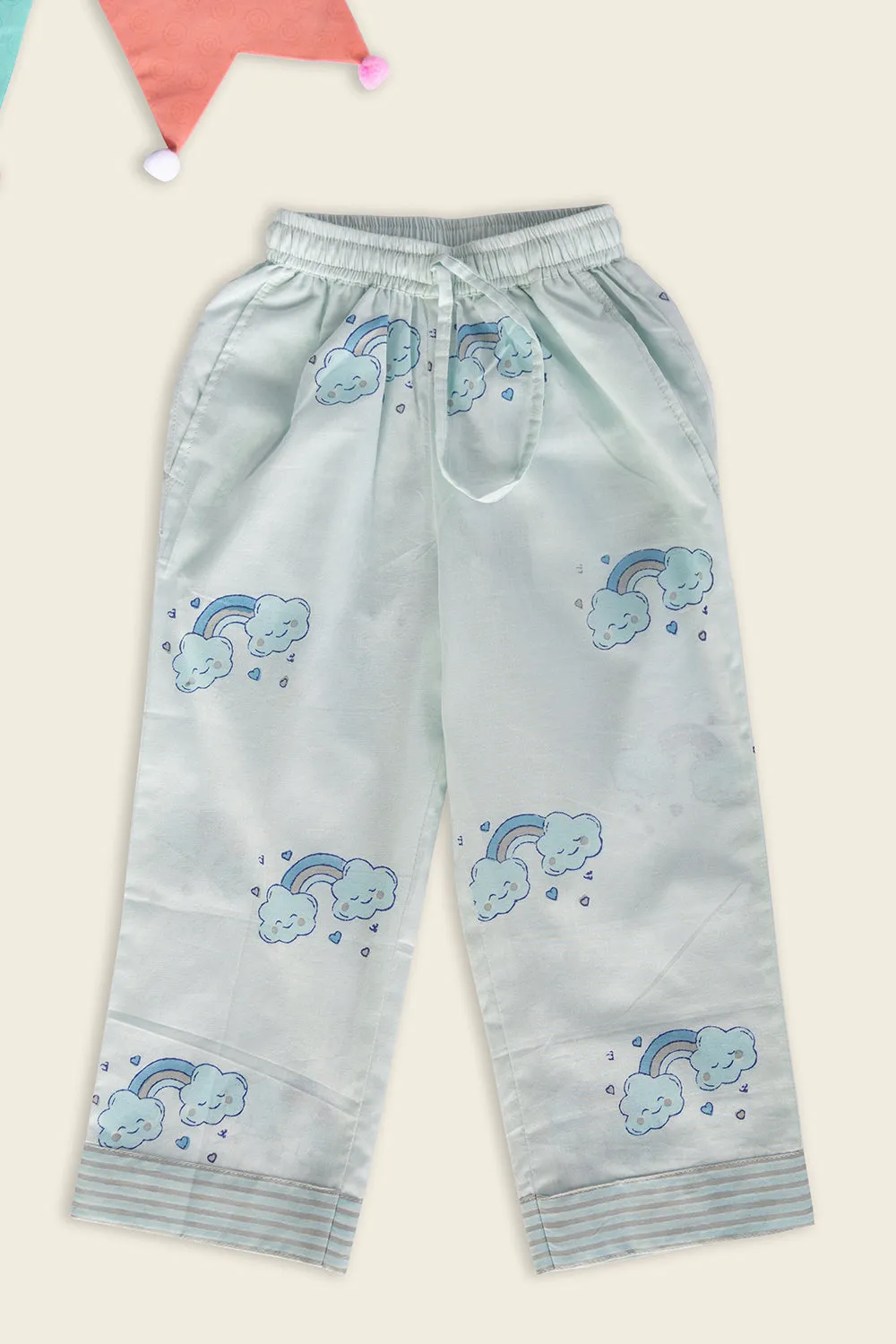 Blue Clouds Kids Night Suit