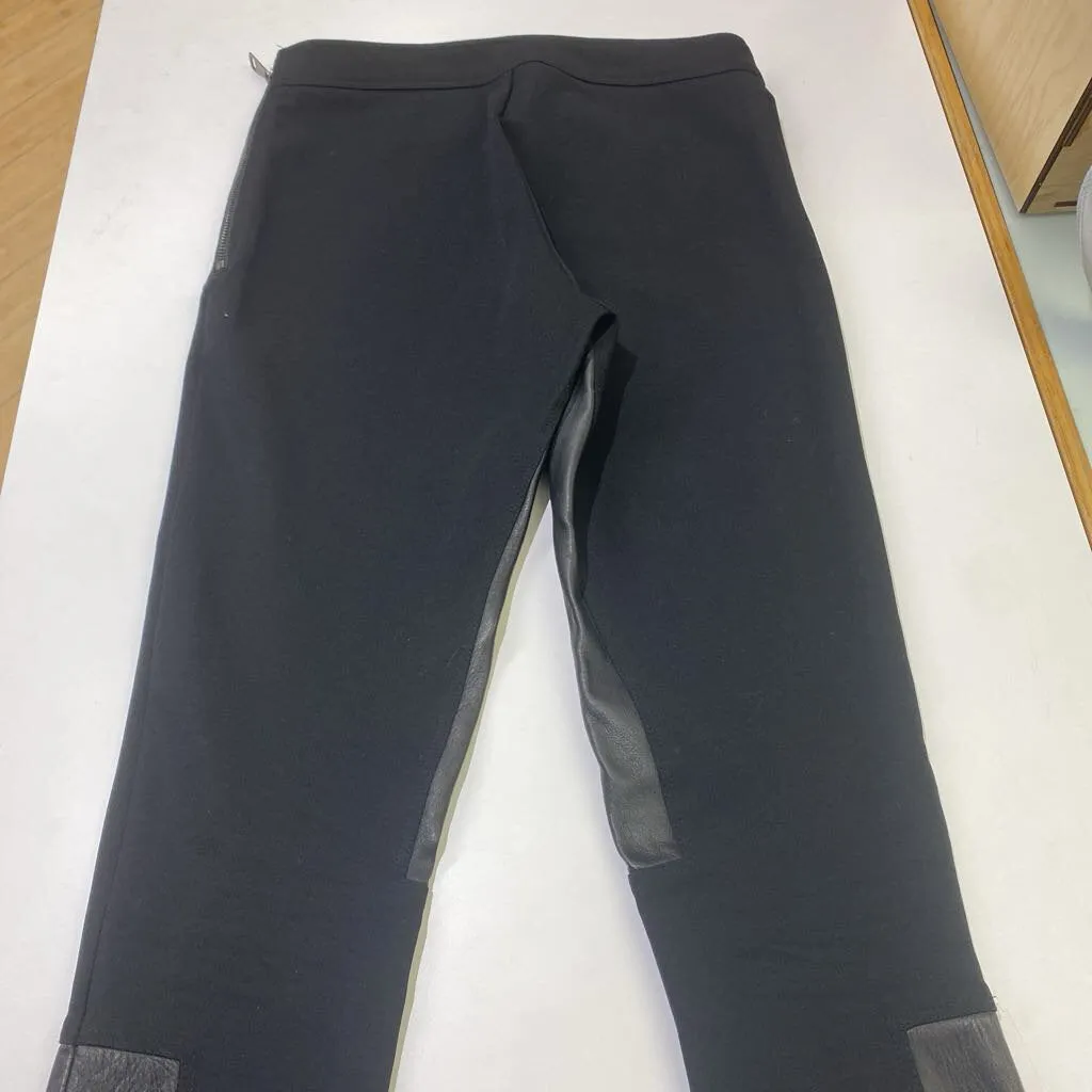 Burberry leather/zipper detail skinny pants 6