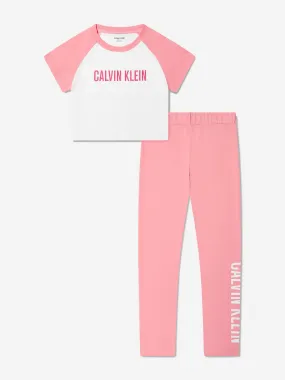 Calvin Klein Girls Pyjamas Set in Pink