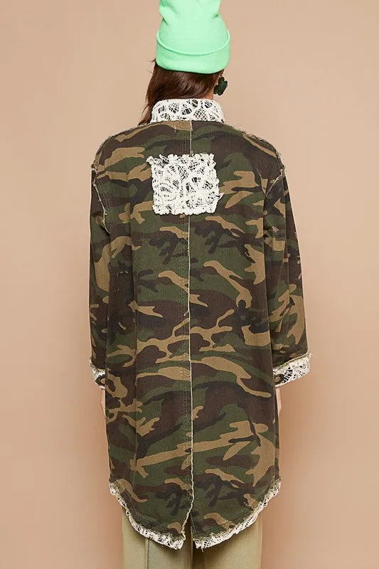 Camo Print Oversized Jacket 2