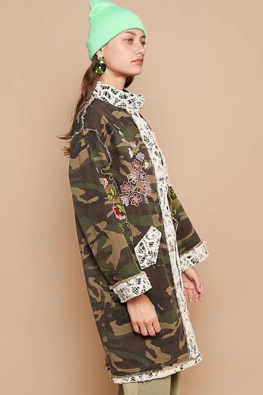 Camo Print Oversized Jacket 2