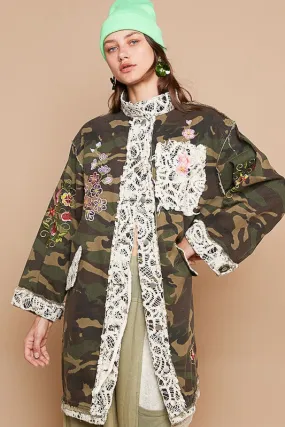 Camo Print Oversized Jacket 2