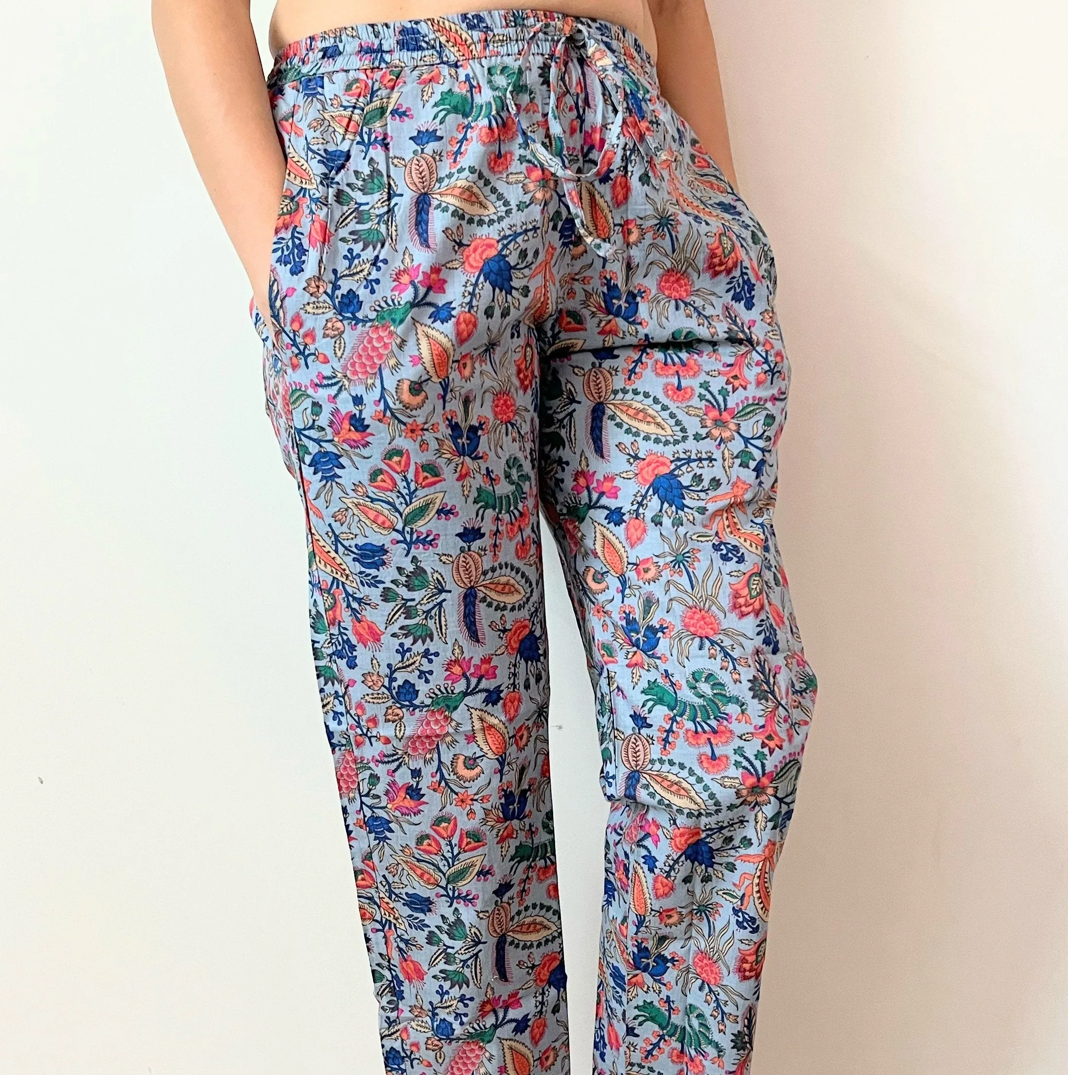 Cotton Pajama Pants Women - Gray Splendor