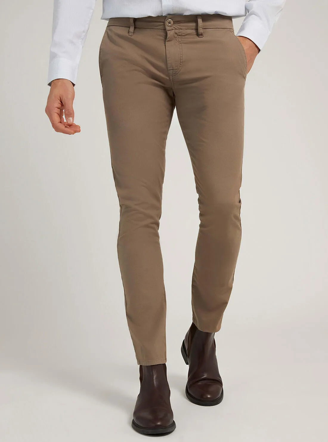 Daniel Skinny Fit Pants in Walnut Brown