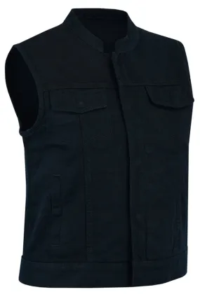 DM987 Women's Advance Black Construction Denim Vest