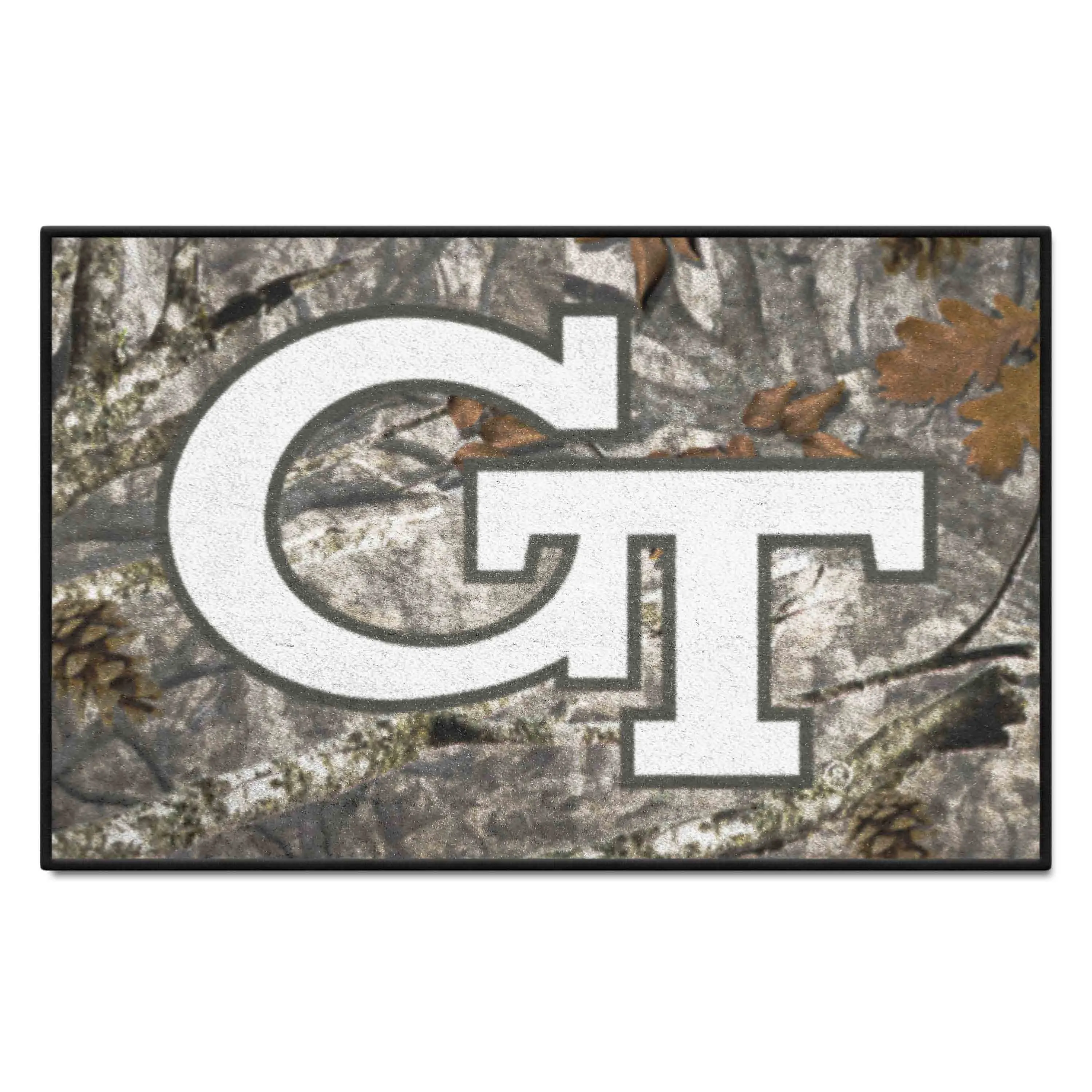 Georgia Tech Yellow Jackets Camo Starter Mat Accent Rug - 19in. x 30in.