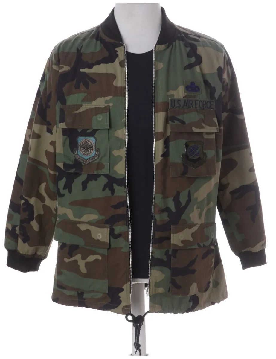 Label Camo Bomber Jacket