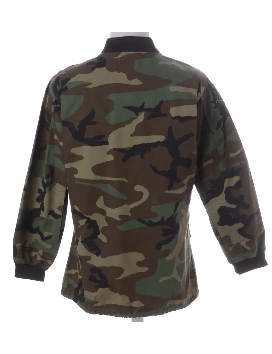 Label Camo Bomber Jacket