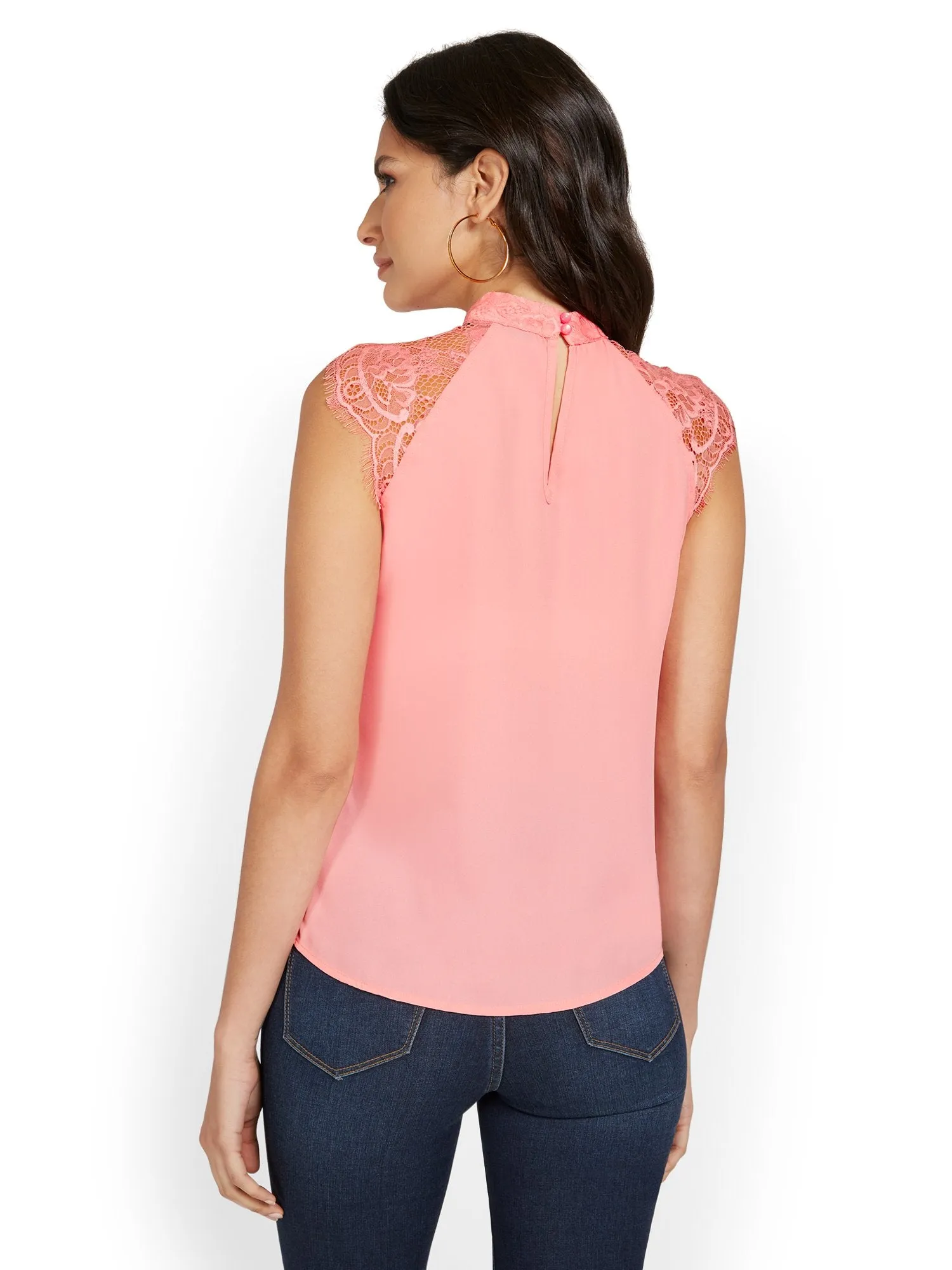 Lace-Inset Top