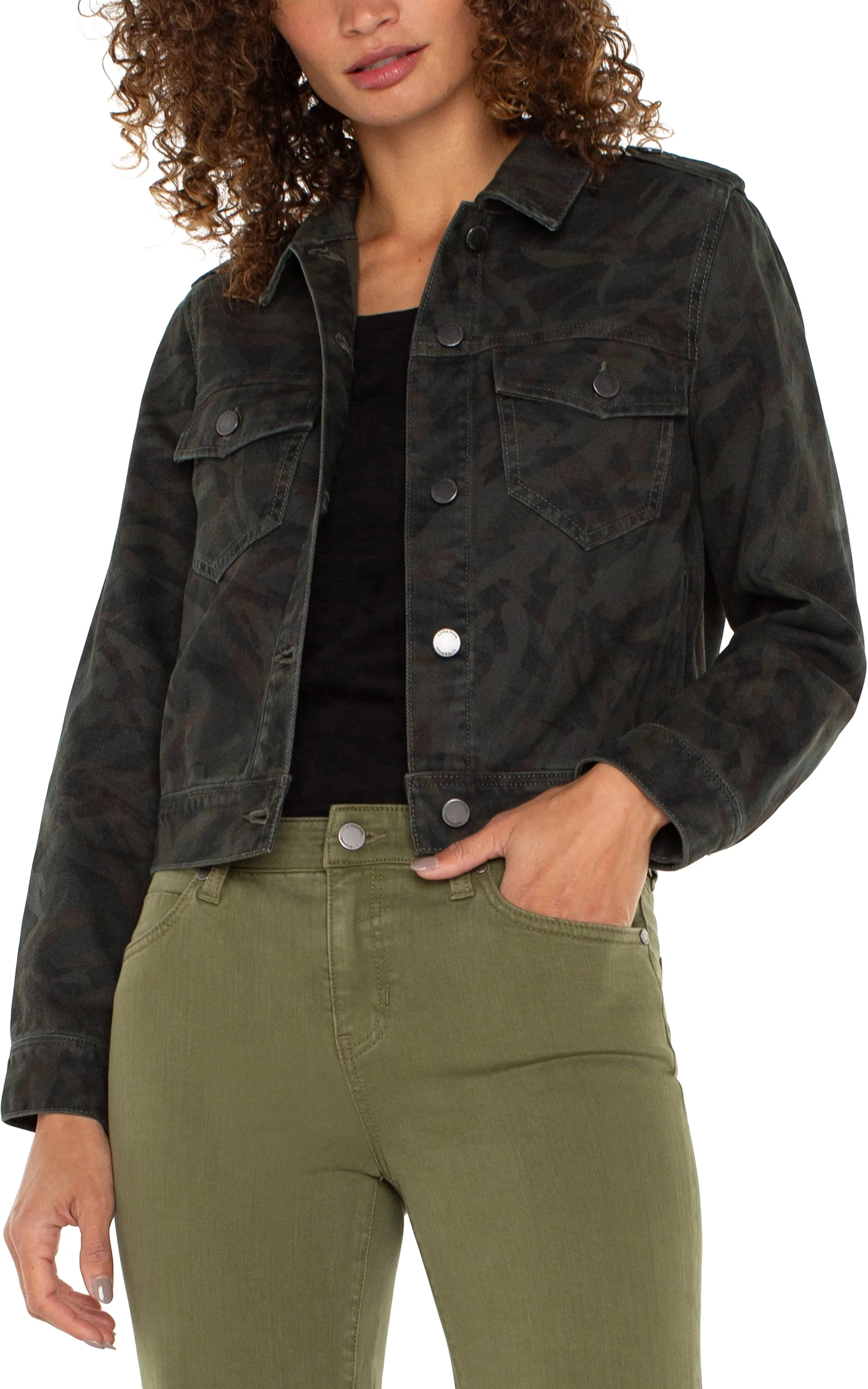 Liverpool Military Crop Jacket (Abstract Camo)