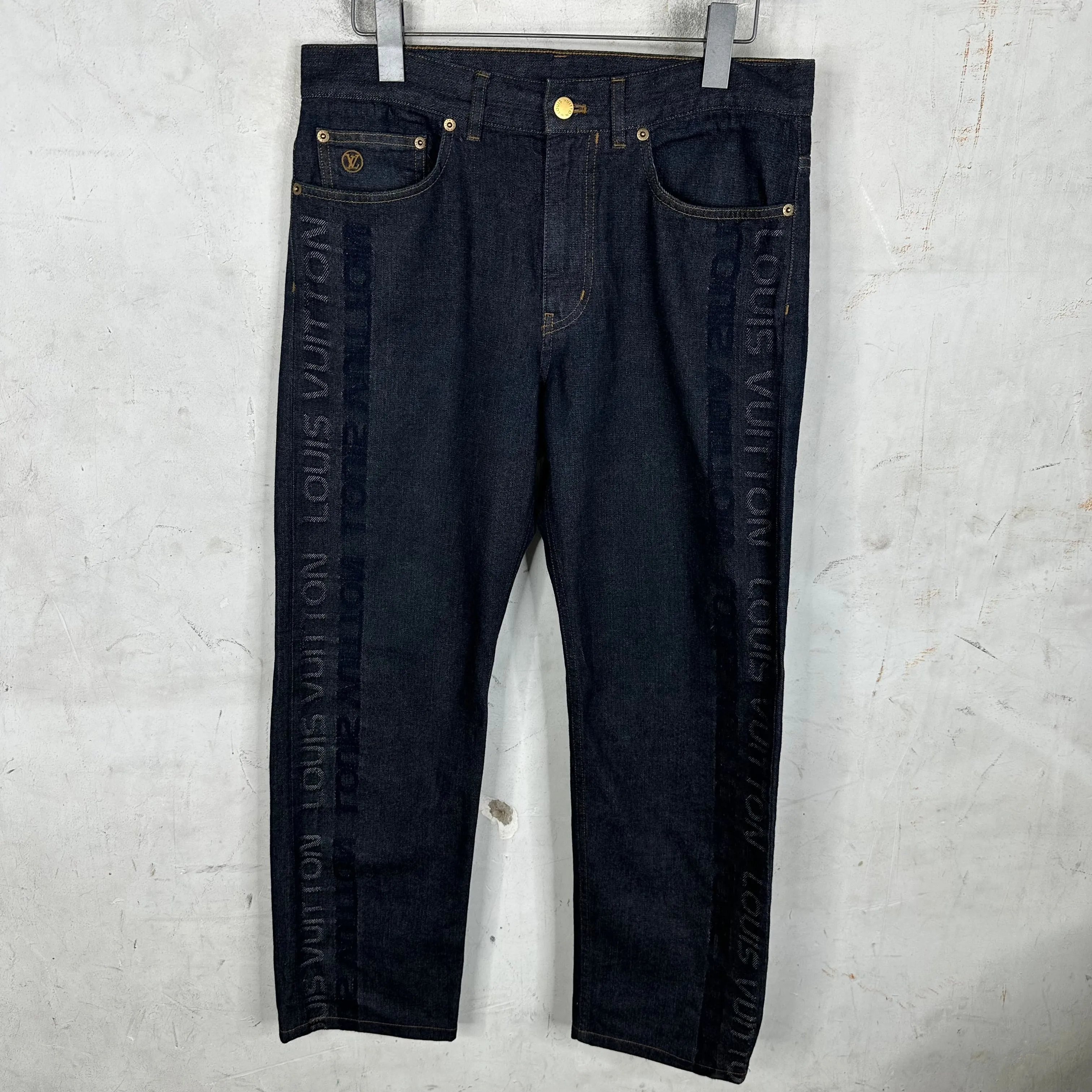 Louis Vuitton Side Logo Indigo Jeans