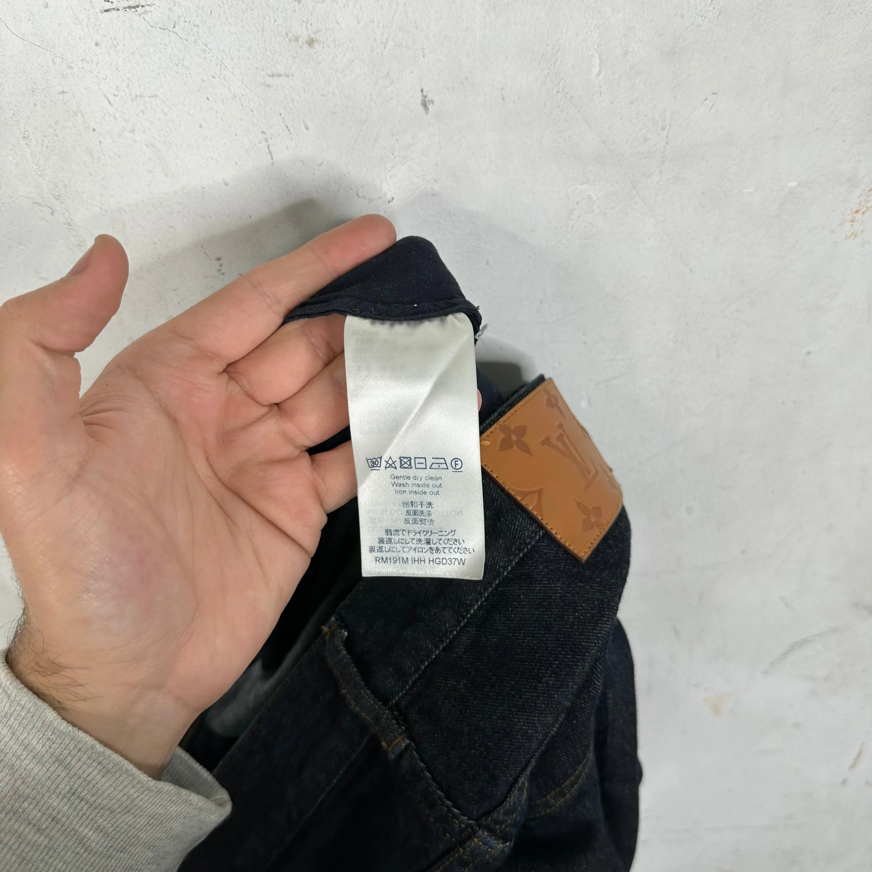 Louis Vuitton Side Logo Indigo Jeans