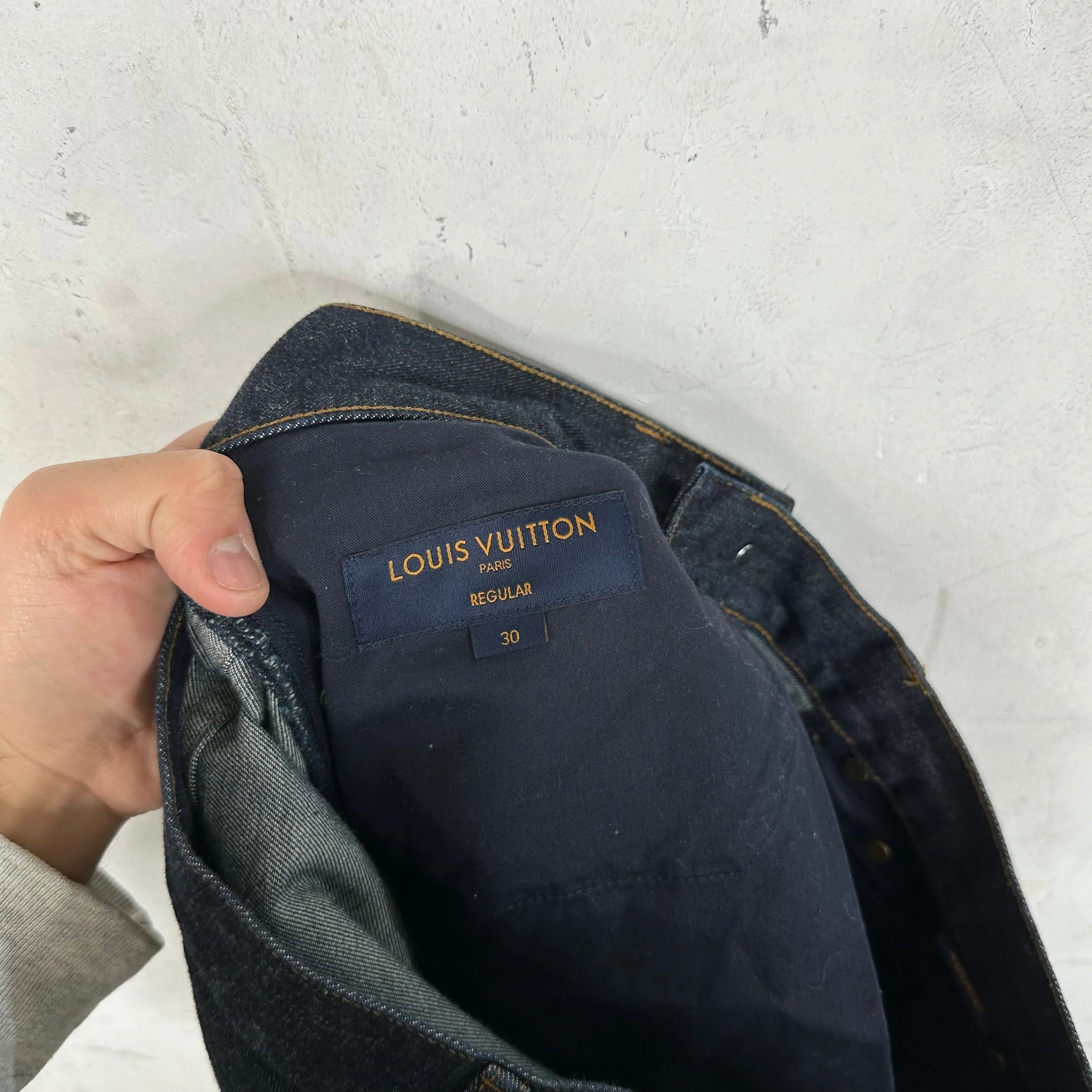 Louis Vuitton Side Logo Indigo Jeans