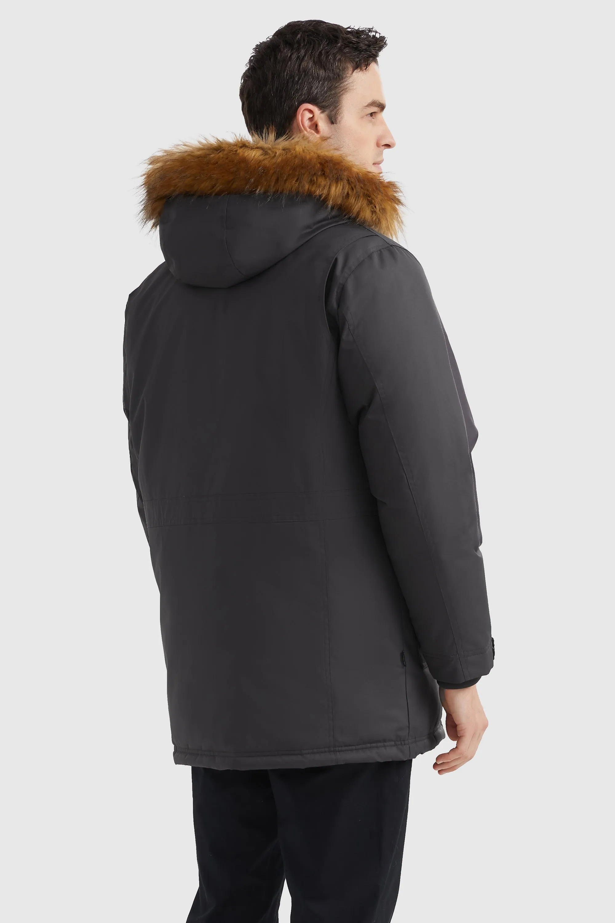 Mid-Length Insulated Hooded Down Coat