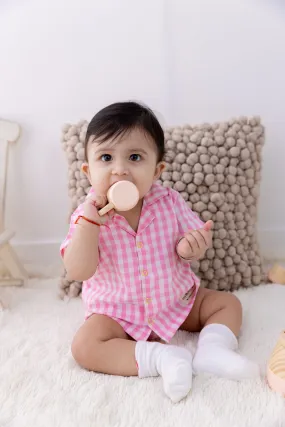 New Born Pink Bloomer Set