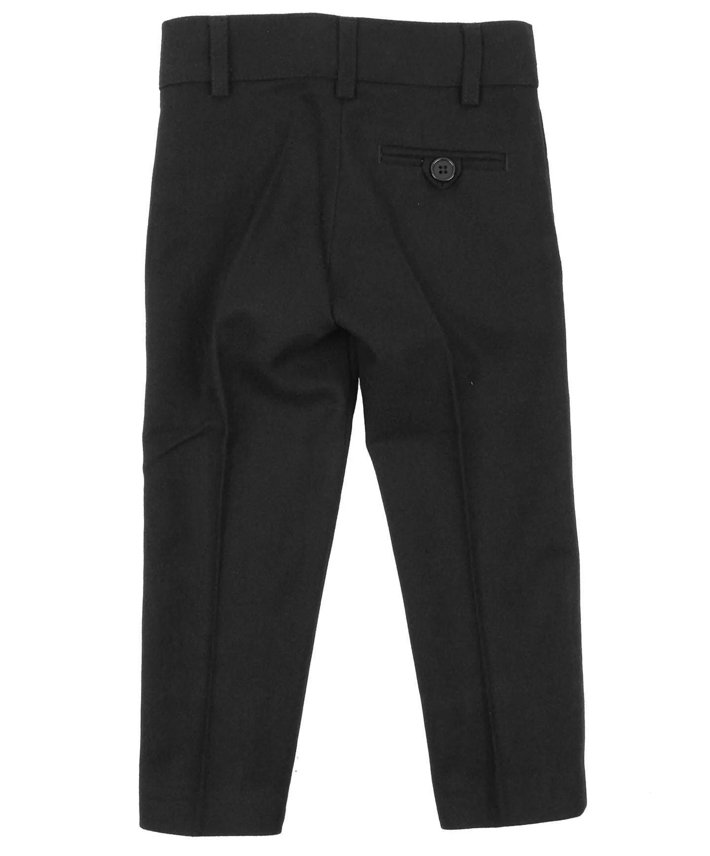 pants wool look skinny fit - black