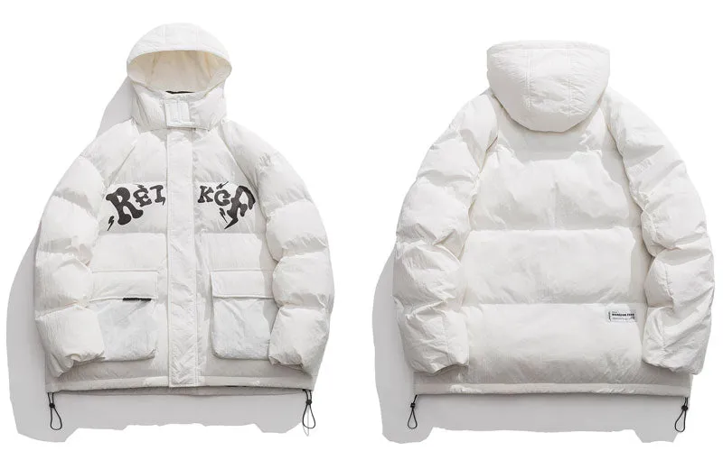 Parkas jackets Thicken Warm Puffer Jacket