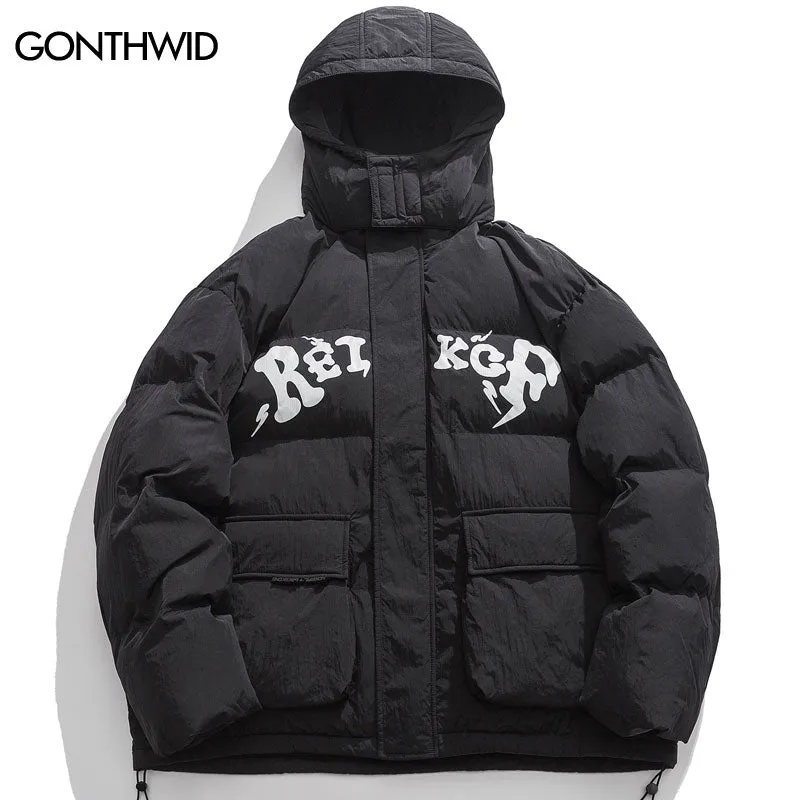 Parkas jackets Thicken Warm Puffer Jacket