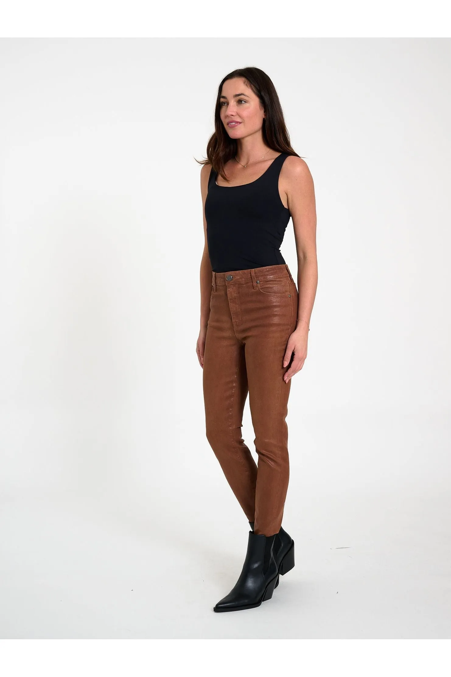 Parker Smith Bombshell Skinny Pants PW2041KAI | Slick Toffee