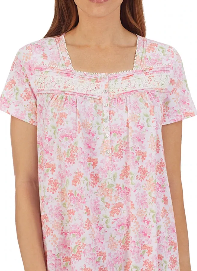 Pink Hydrangea Nightgown