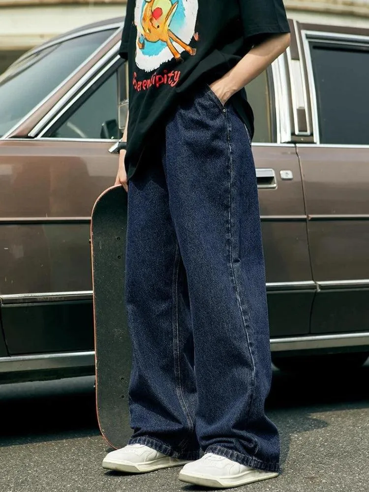 Skater Wide Leg Denim Jeans