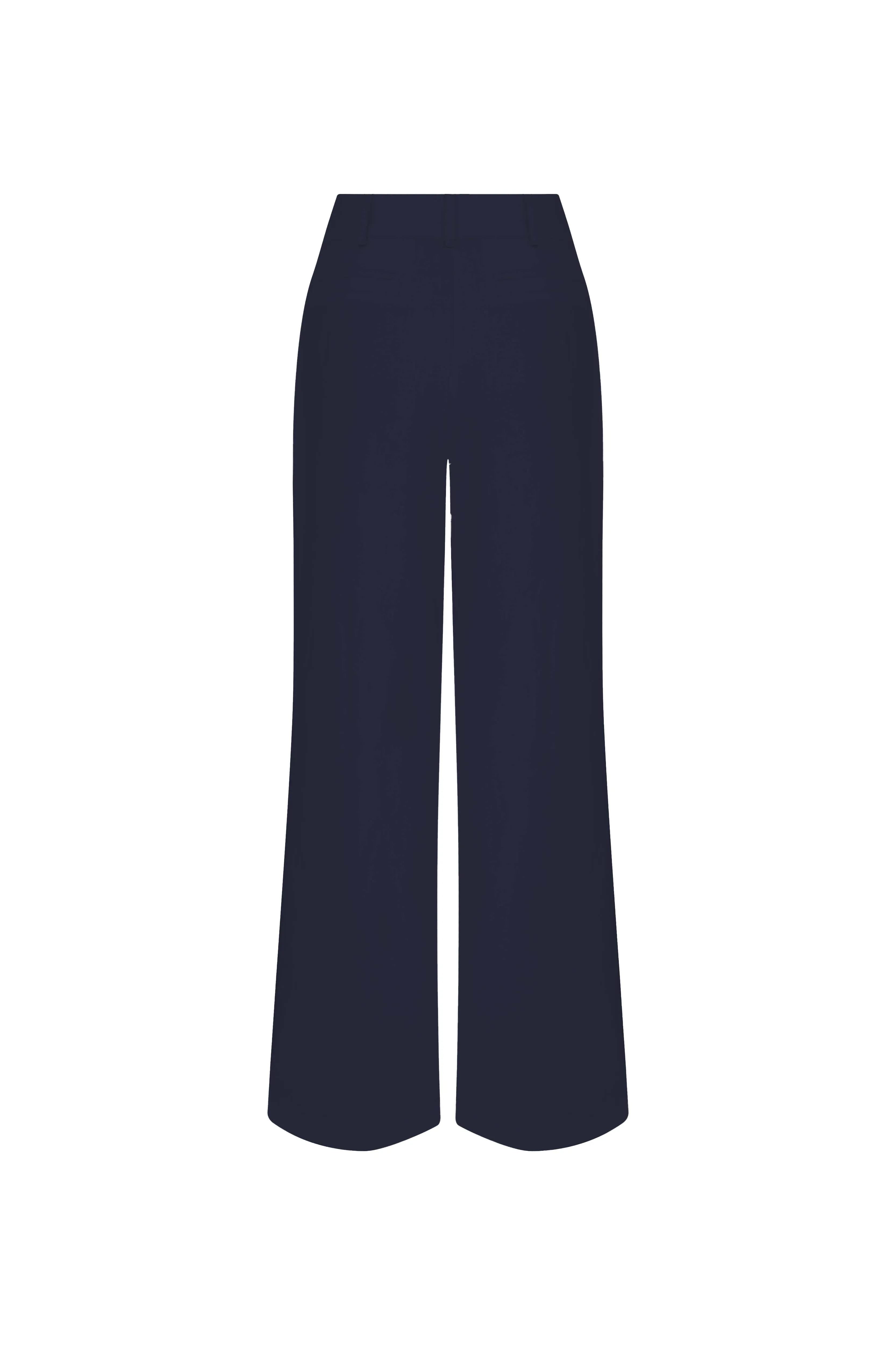 Tina Linen Trousers in Dark Navy