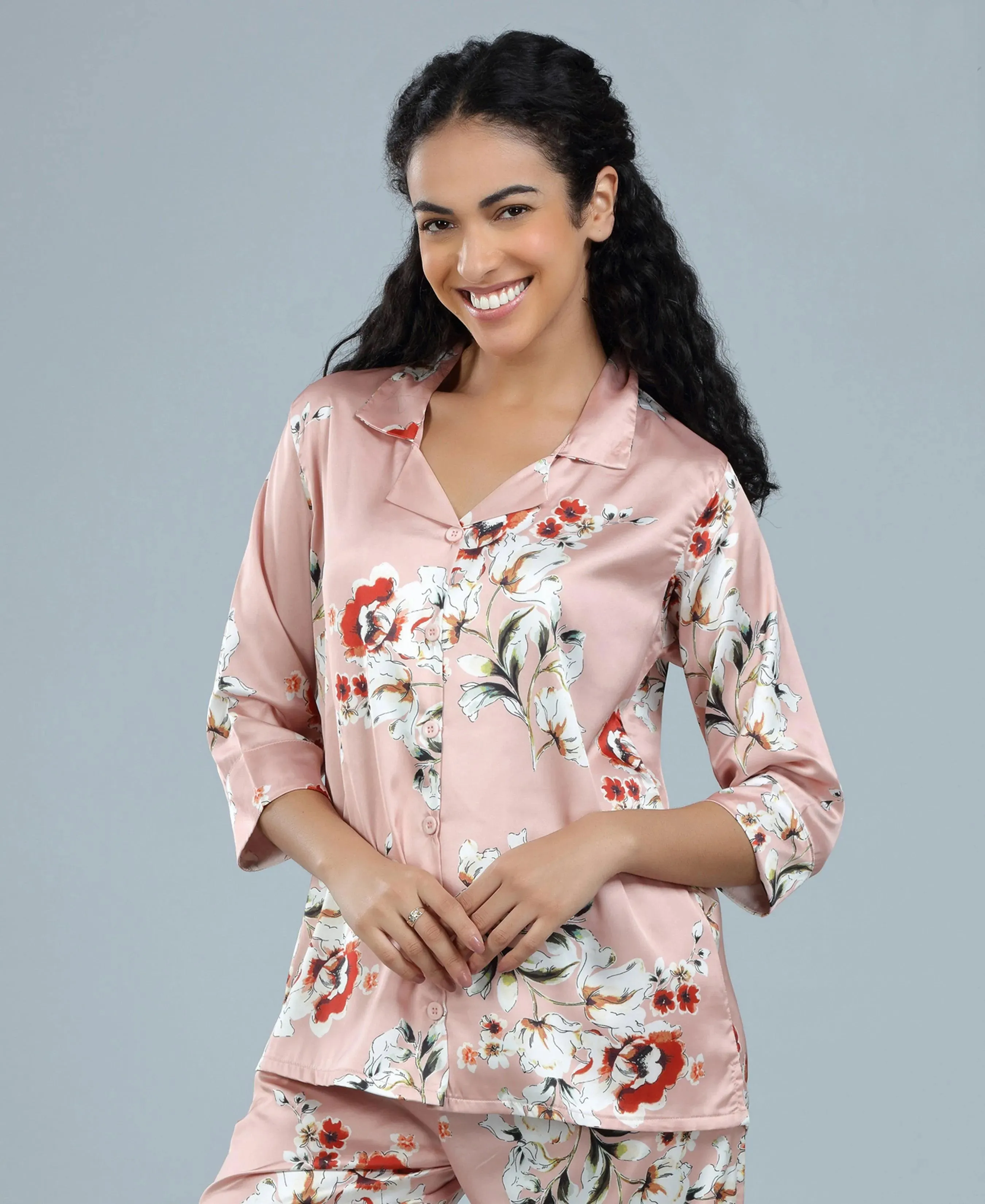 Velure Trendy Fashion Floral Print Night Suit