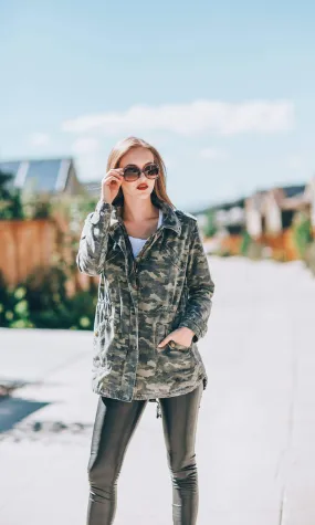 Velvet by Graham & Spencer Irene Camo Army Jacket