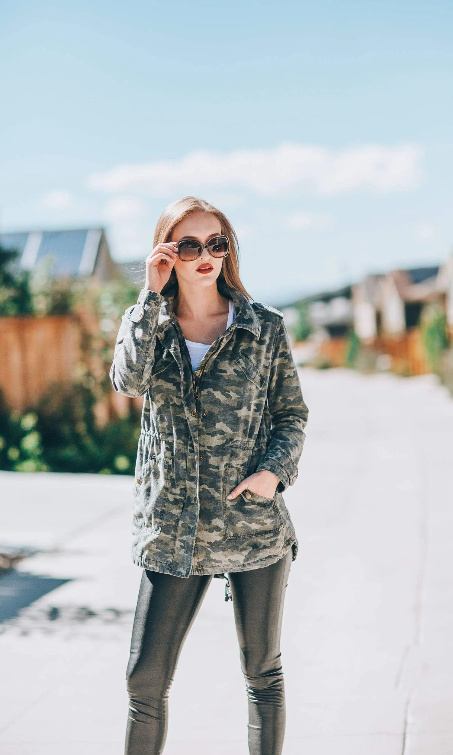 Velvet by Graham & Spencer Irene Camo Army Jacket