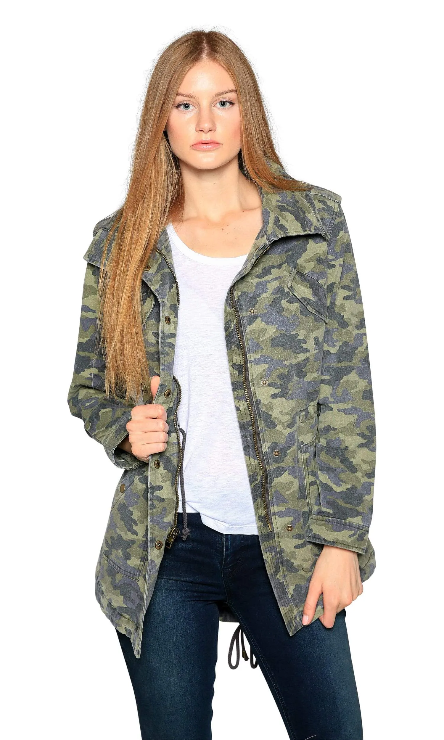 Velvet by Graham & Spencer Irene Camo Army Jacket