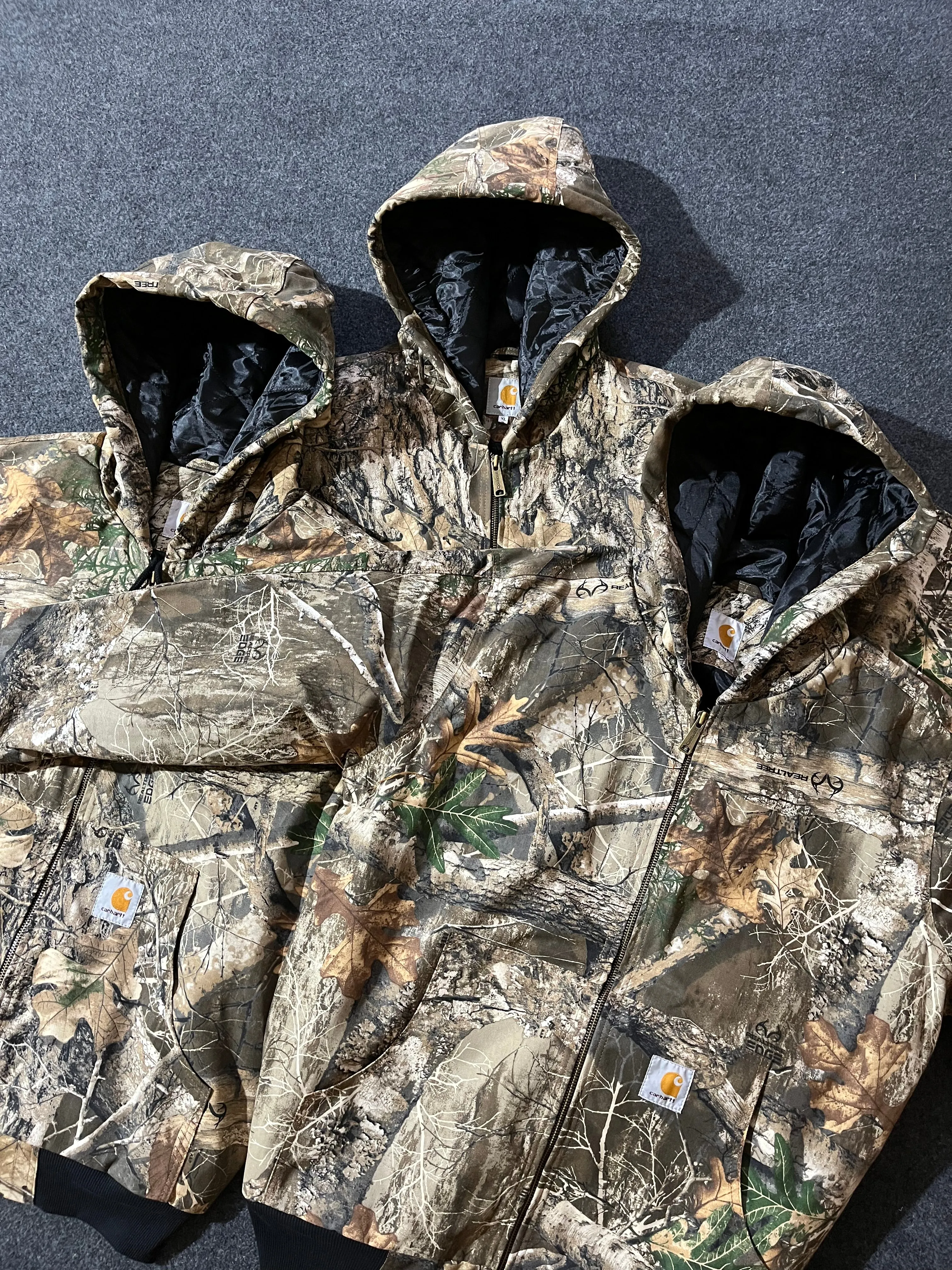 Vintage Carhartt Rework Style Realtree Camo Hoodies - MOQ 20 pcs