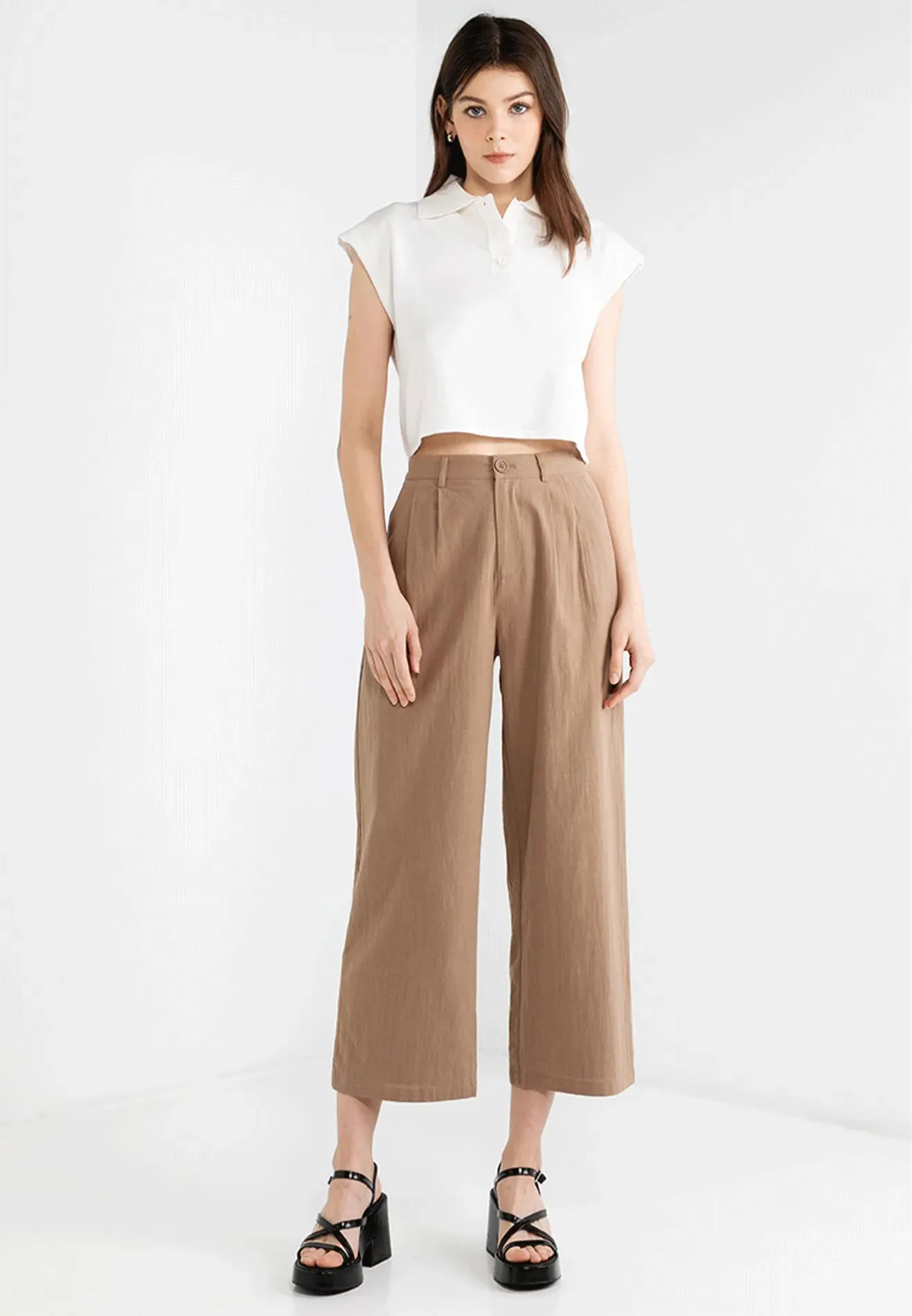 VOIR JEANS Hey Summer Collection: Casual Linen Wide Leg Pants