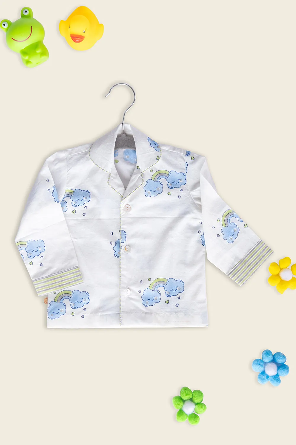 White Clouds Kids Night Suit