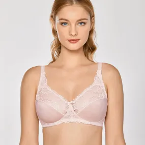 Whole Day Comfort Wireless Stretchy Pink Full Coverage Bra