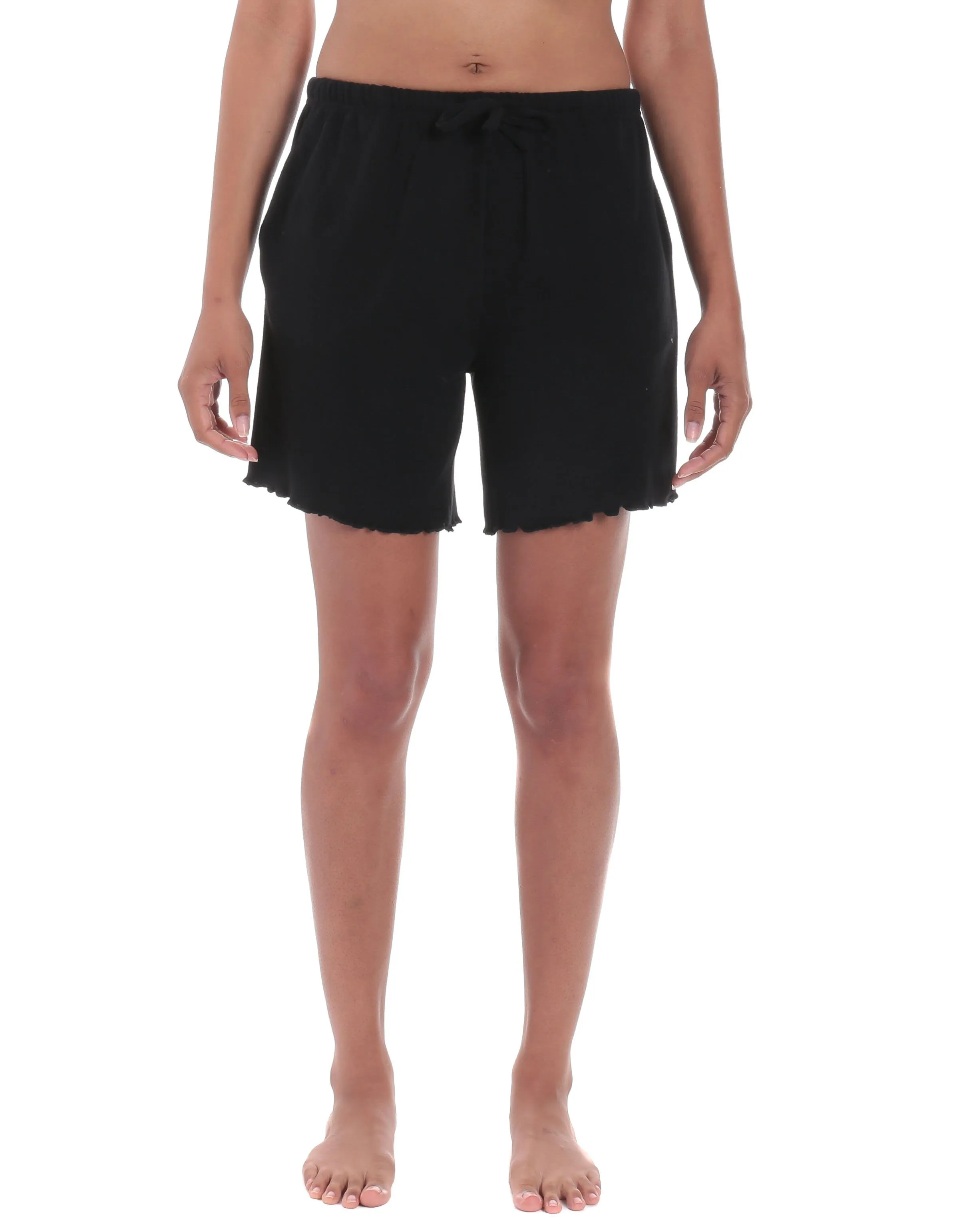 Women's Cozy Rib Lounge Shorts - 2 Pack