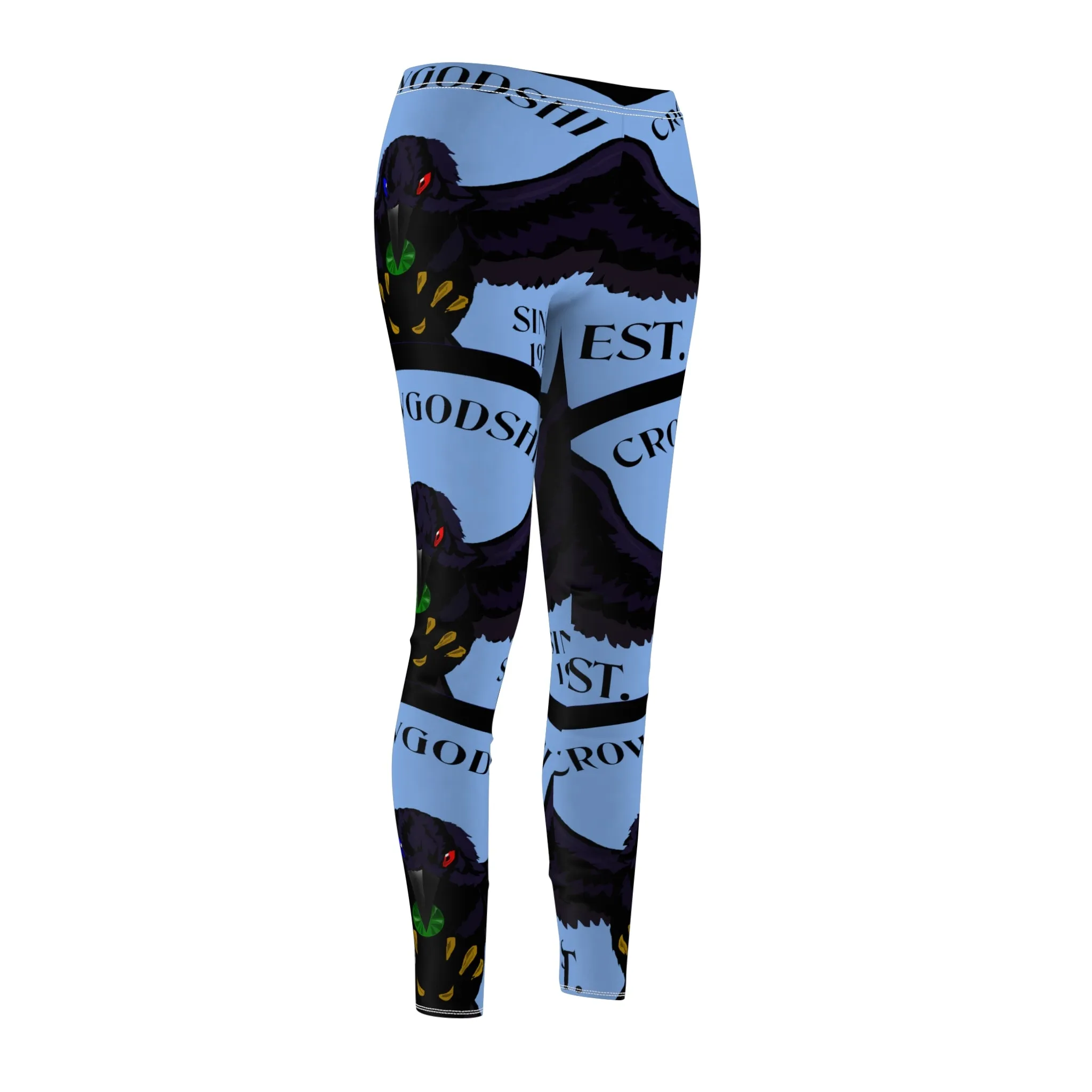 Women's Crowgodshi First Generation #2 Limited Edition Leggings, CAROLINA BLUE LOGO