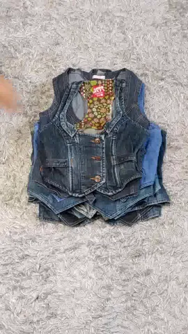 Y2K DENIM VEST COATS - 15 PCS