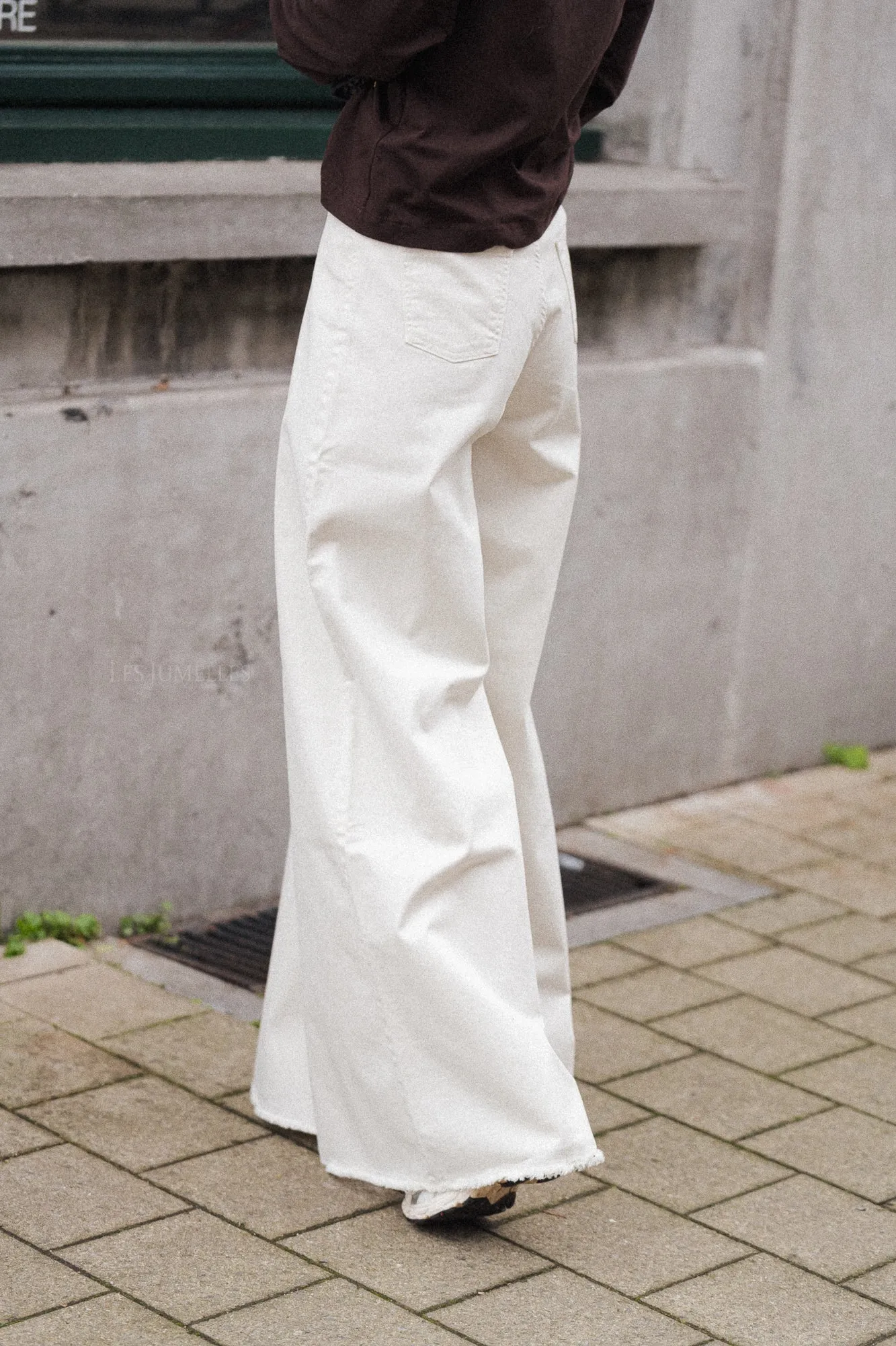 Zola wide legged trousers ecru